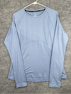 Women's Spyder Active Peached Jersey Top w/Thumbholes Light Blue Size L